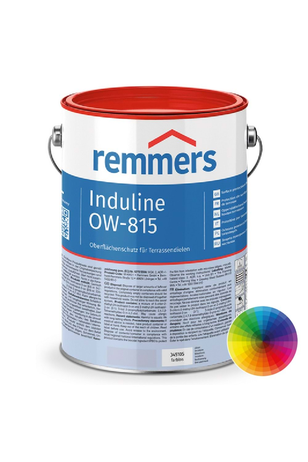 REMMERS INDULİNE OW-815 SU BAZLI DECK YAĞI ŞEFFAF 5 LT