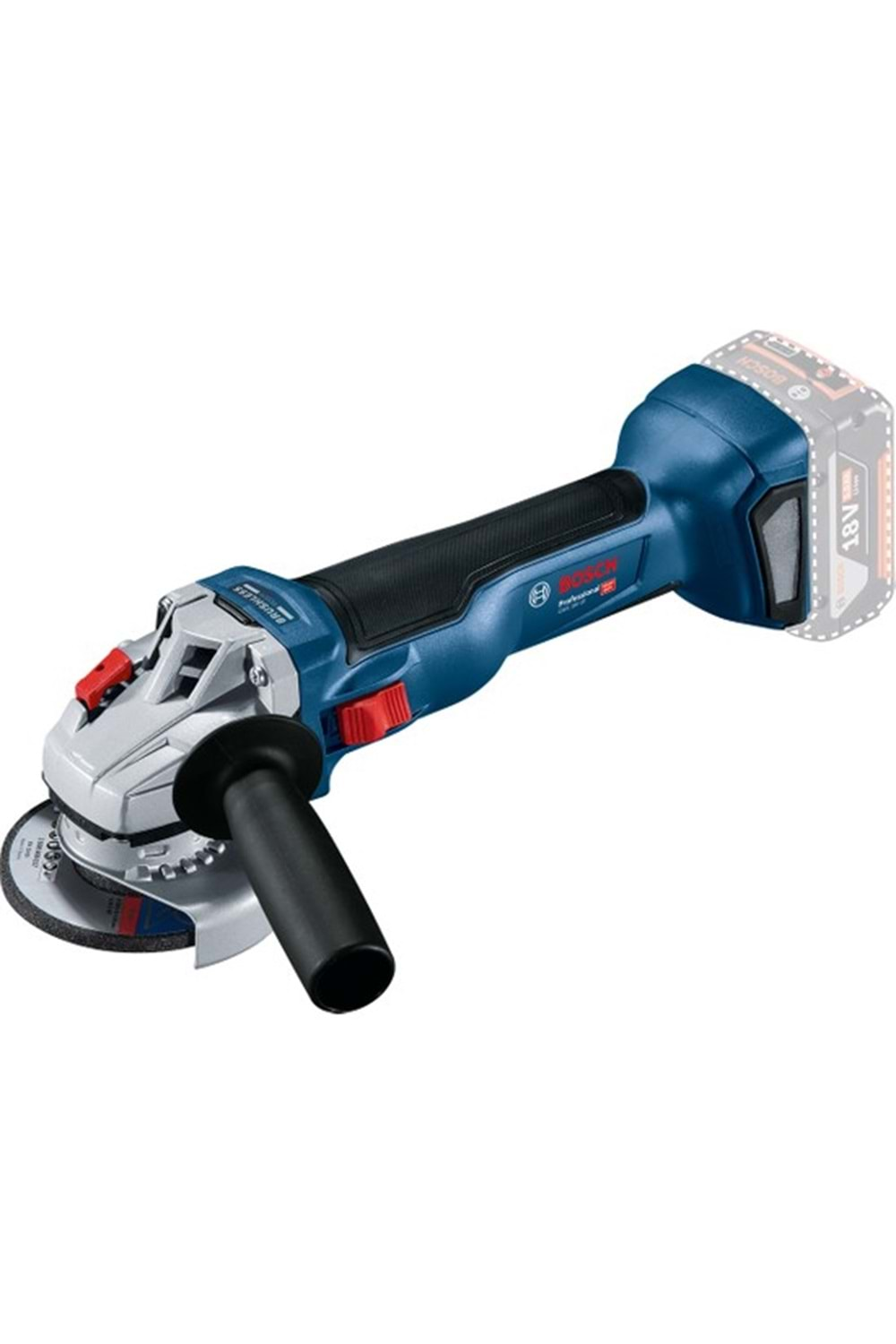 BOSCH GWS 18V-10 AKÜLÜ AVUÇ TAŞLAMA KÖMÜRSÜZ 18V 115-125 MM AKÜSÜZ (SOLO)