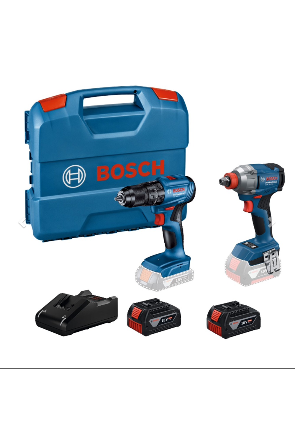 BOSCH GDX 18V-285 + GSB 185-LI 2*5,0 AH AKÜLÜ 2 Lİ SET