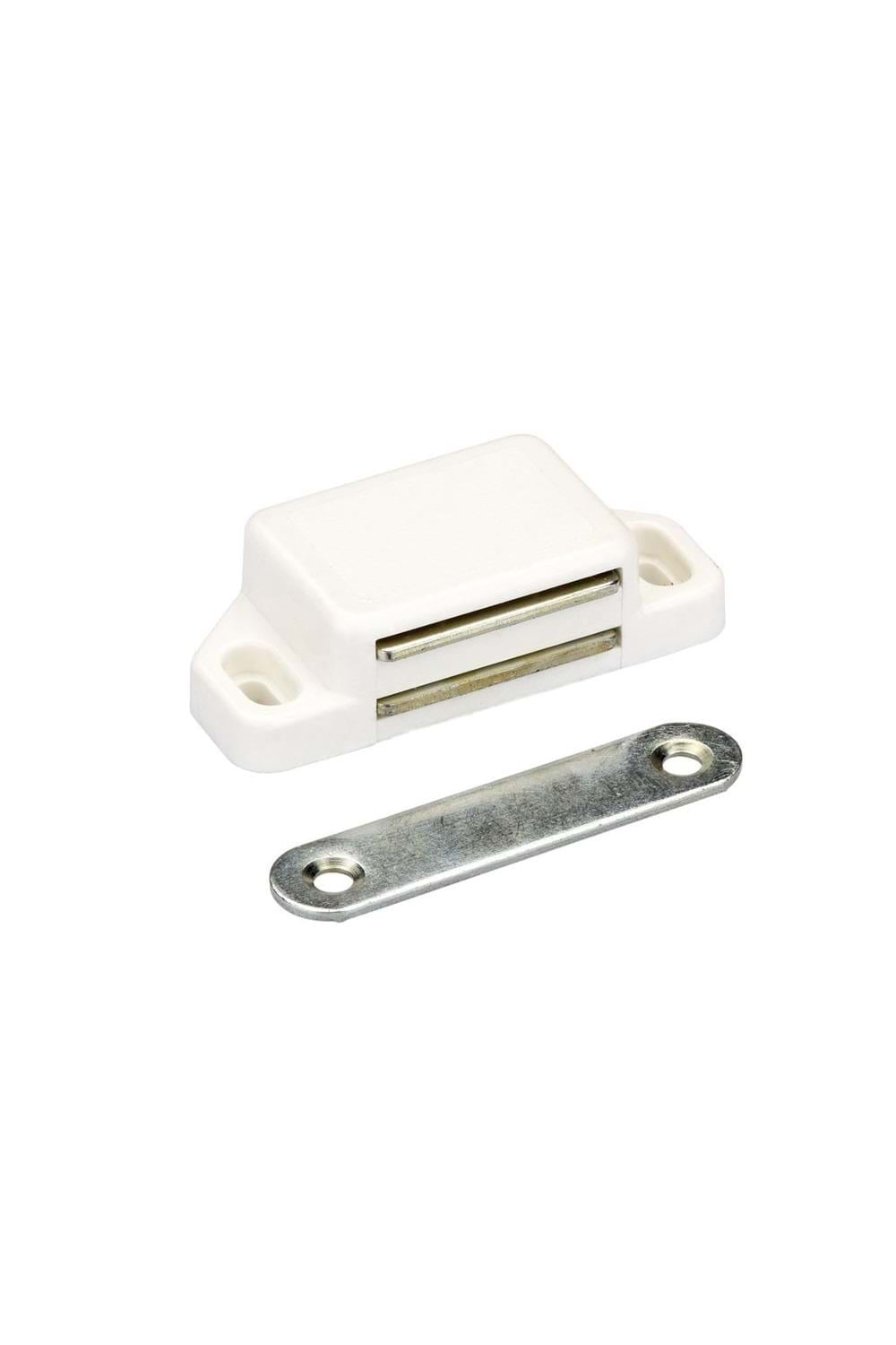 MIKNATISLI ÇIT ÇIT 5,7 CM YAYSIZ BEYAZ