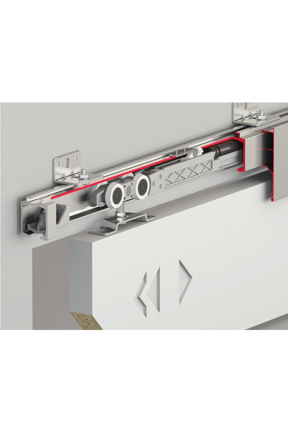 ALBATUR DOORSLİDE 9700 120-9701-1600 120 KG TEK YÖNE SÜRME KAPI SİSTEMİ