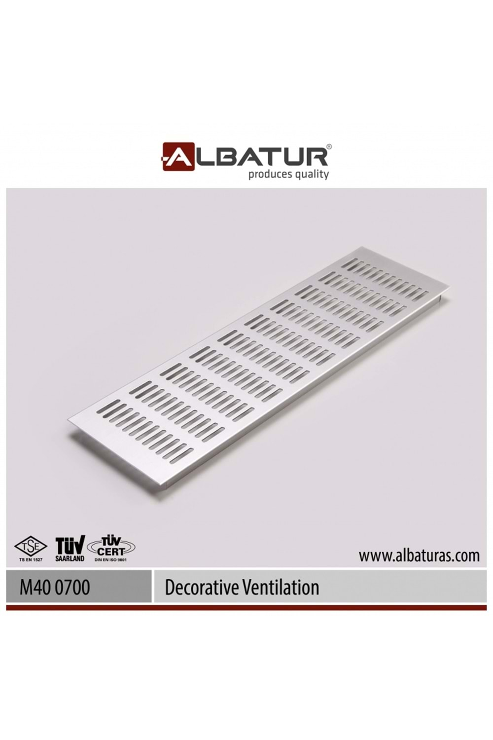 ALBATUR 140-0900-1410-0200 MENFEZ 70*200 MM MAT ELOKSAL