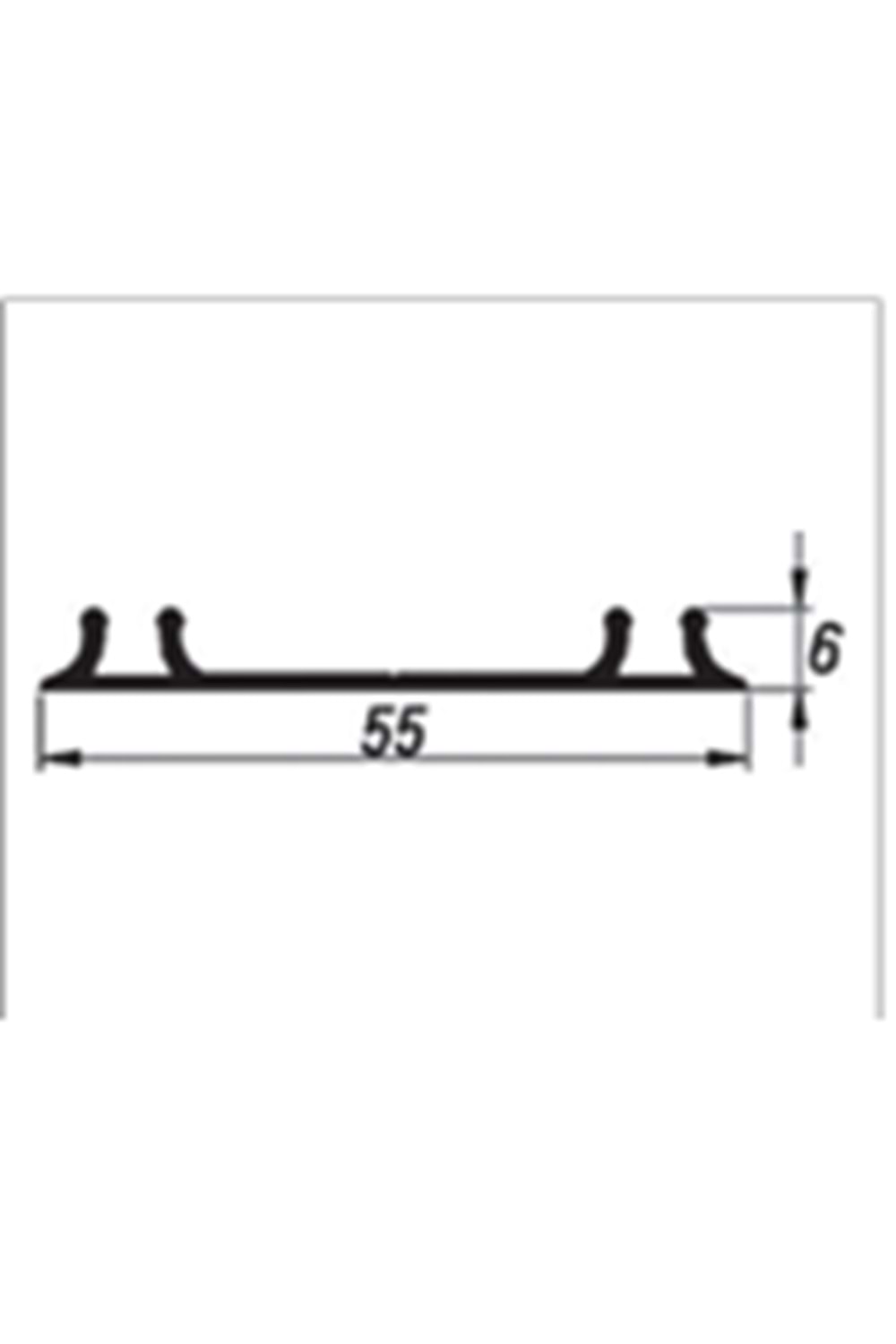ALBATUR MULTİLİNE 7030 150-7108-1410-3000 SÜRME KAPAK ALT RAYI 3 MT