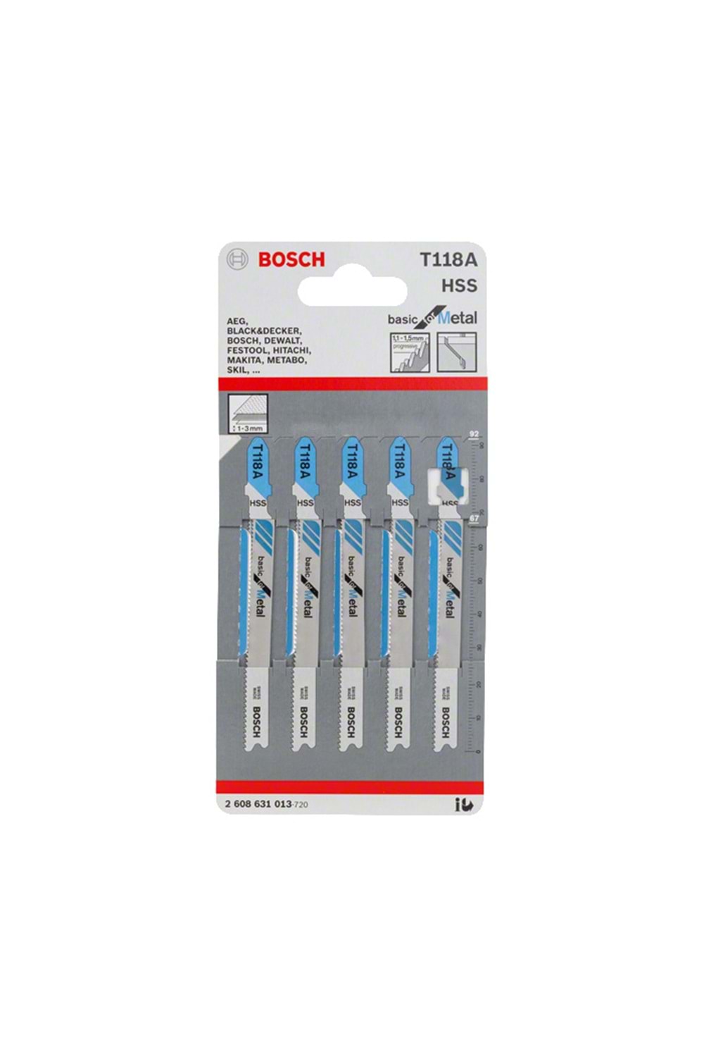 BOSCH DEKUPAJ UCU T 118 A BASİC FOR METAL