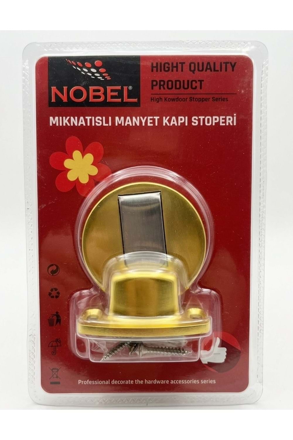 NOBEL MIKNATISLI MANYET KAPI STOPERİ ALTIN SARISI BLİSTERLİ