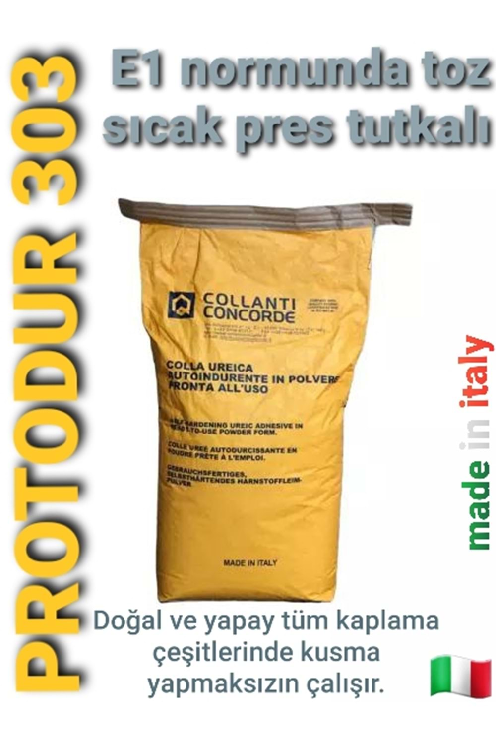 COLLANTI PROTODUR 303 ÜREFORMADEHİT E1 SICAK PRES TUTKAL 25 KG