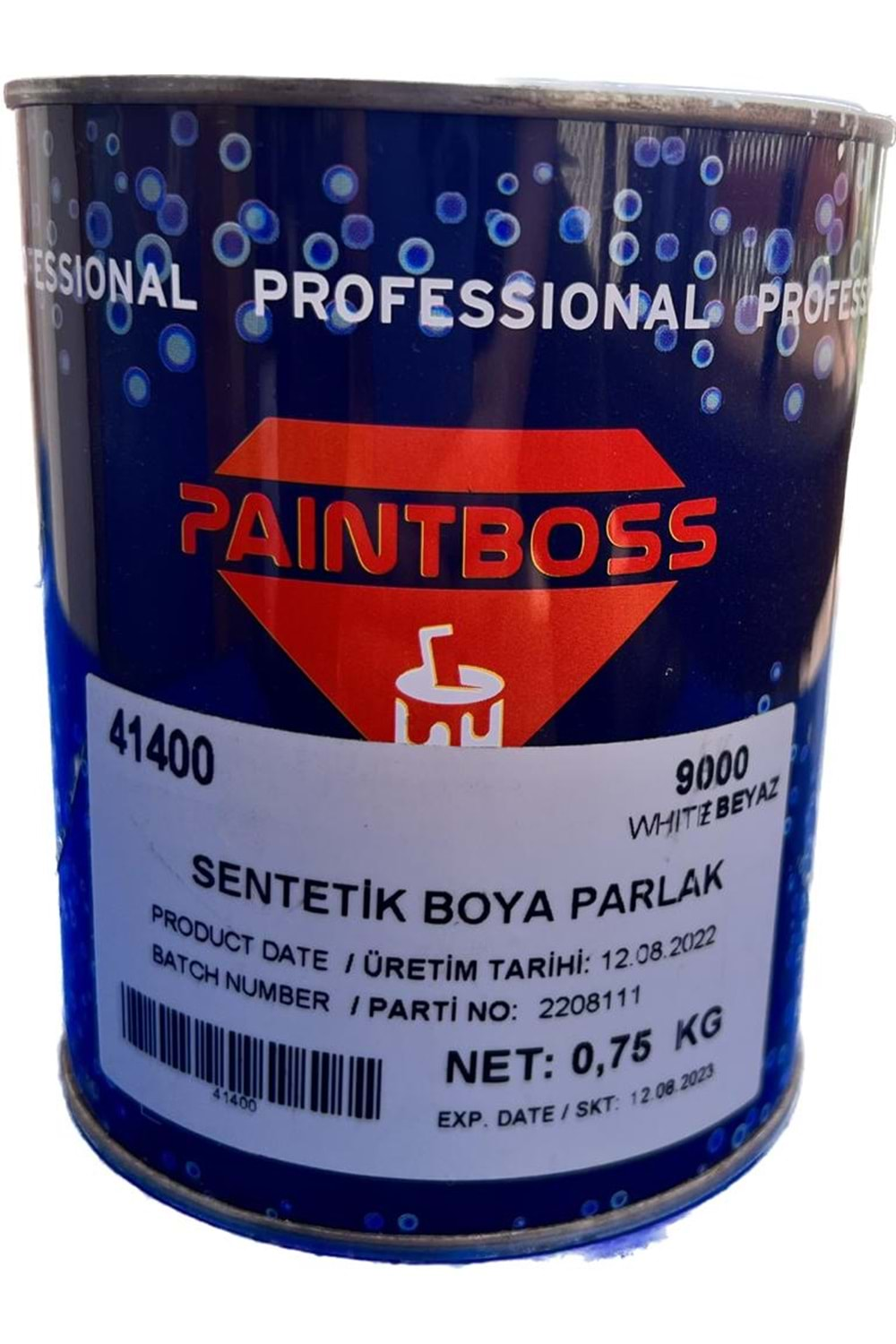 PAİNTBOSS 41400 SENTETİK BOYA PARLAK SİYAH 0,75 KG (9005)