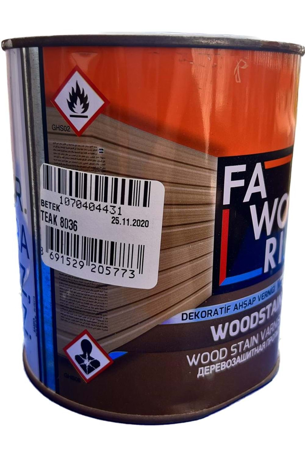 FAWORİ WOOD STAIN TEAK 0,75 LT