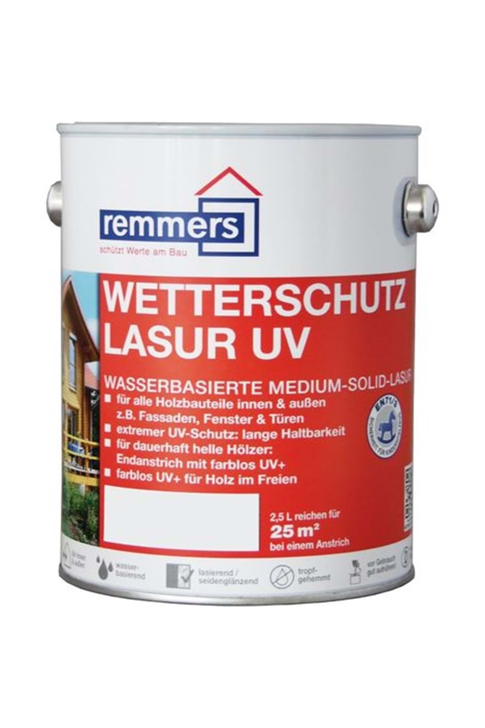 REMMERS WETTERSCHUTZ LASUR UV CEVİZ 2,5 LT