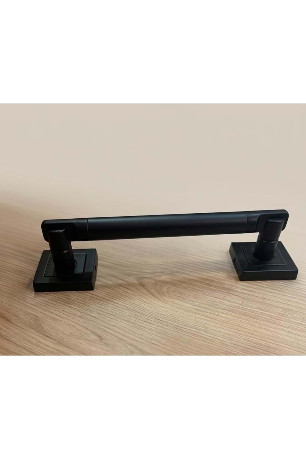 ÇANKAYA ÇEKME KARE MAT SİYAH 20 CM