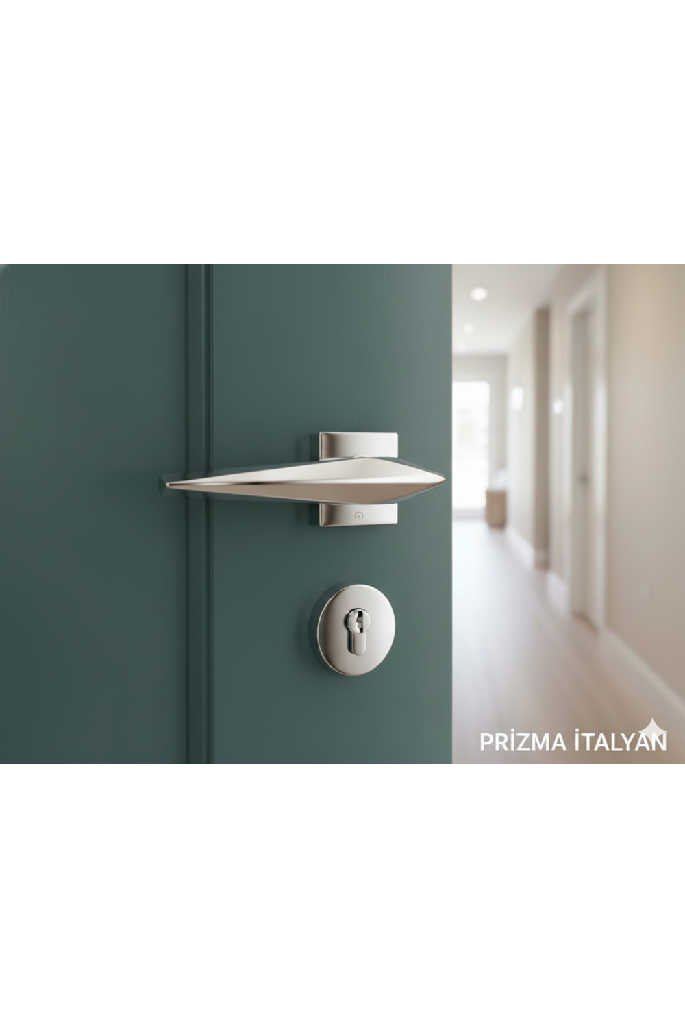 YÜKSEL PRİZMA İTALYAN KARE ROZETLİ KROM WC KAPI KOLU