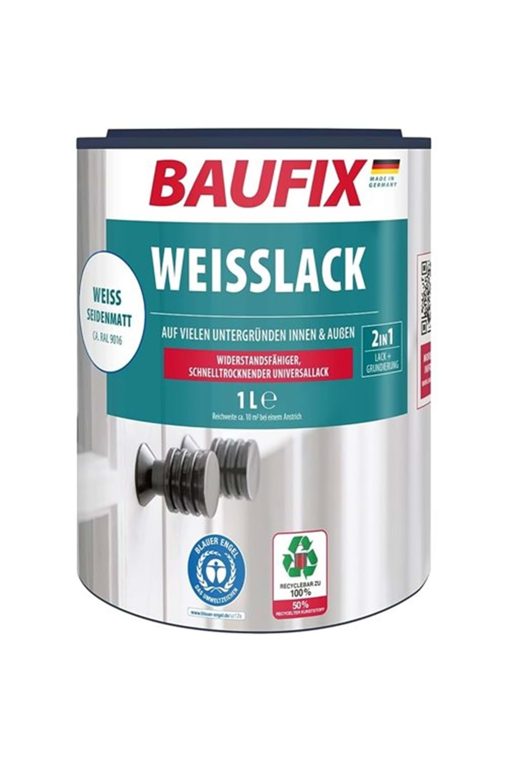 BAUFIX WEİSSLACK SU BAZLI OPAK BEYAZ 2,5 LT