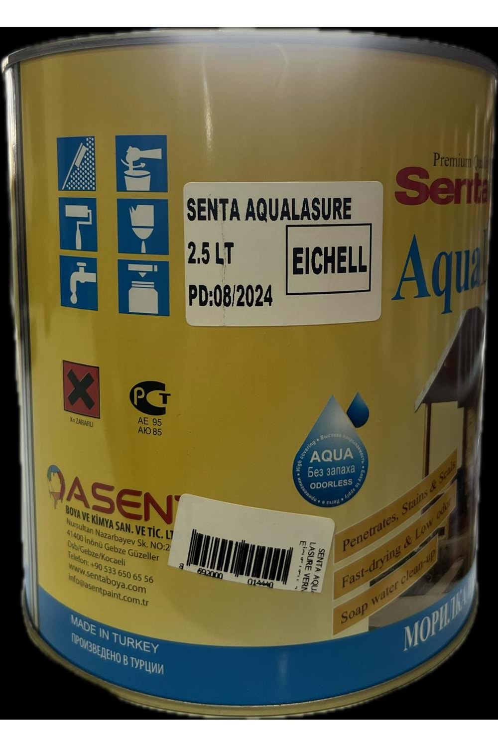 SENTA AQUA LASURE VERNİK EİCHE HELL 2,5 L