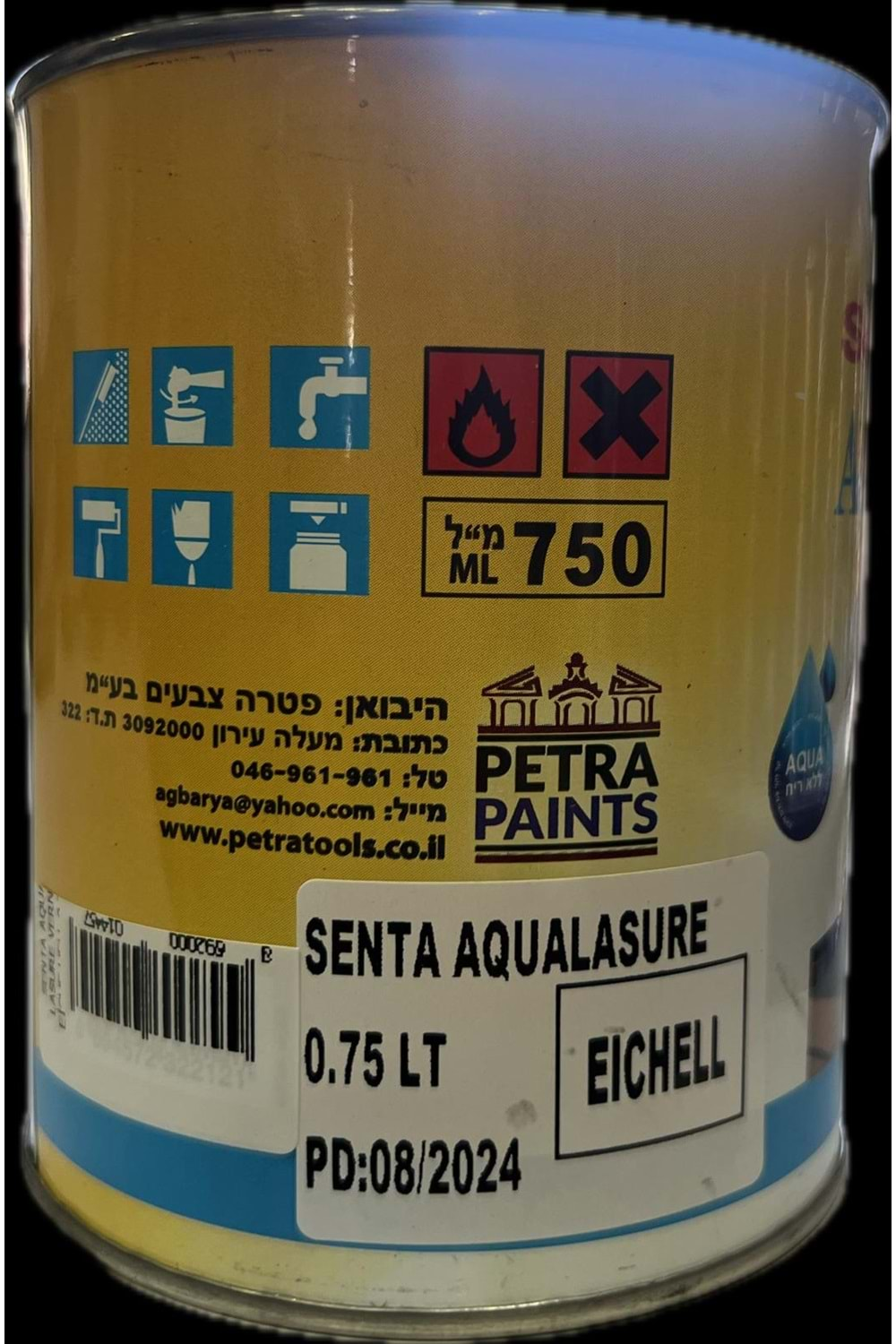 SENTA AQUA LASURE VERNİK EİCHE HELL 0,75 L