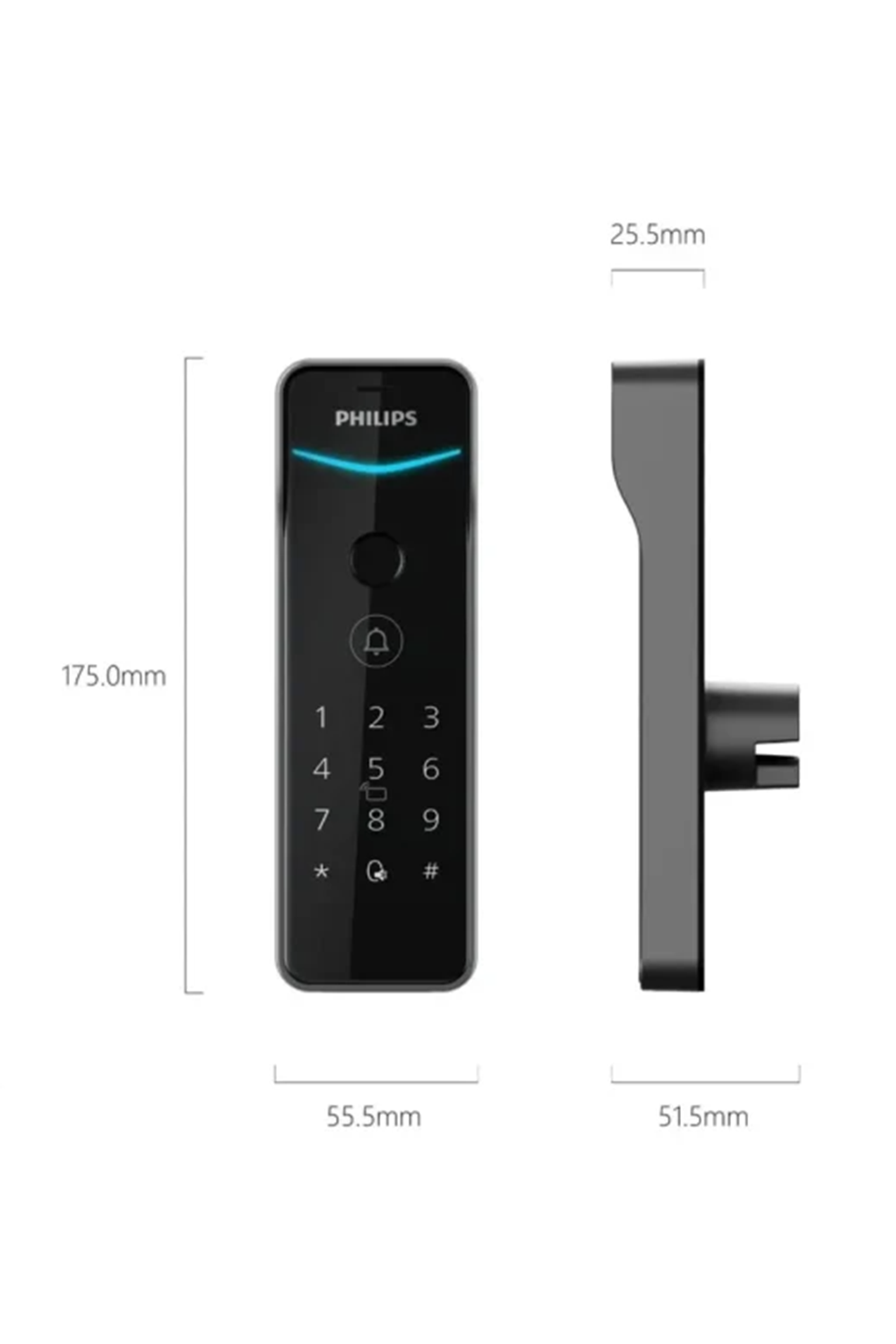 PHİLİPS EASYKEY DDL505-5HBS SİYAH