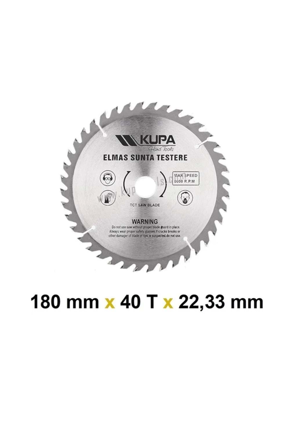 KUPA SUNTA KESME 180*40*22,23 MM