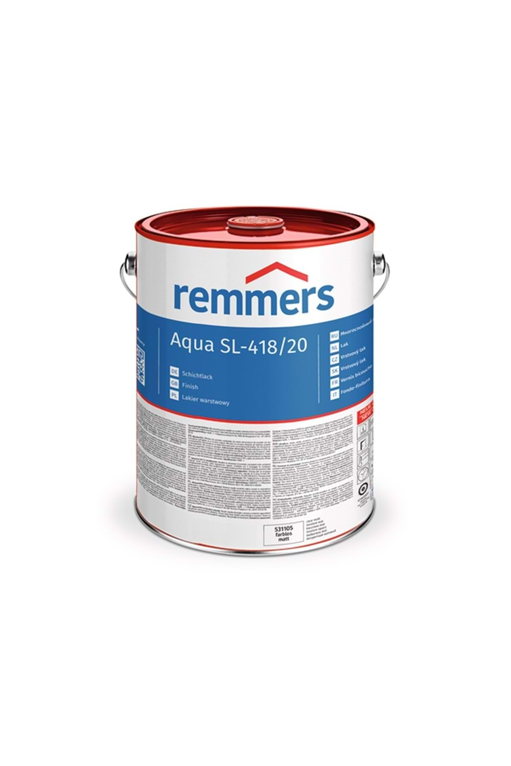 REMMERS AQUA SL-418/20 SU BAZLI AKRİLİK VERNİK 5 LT