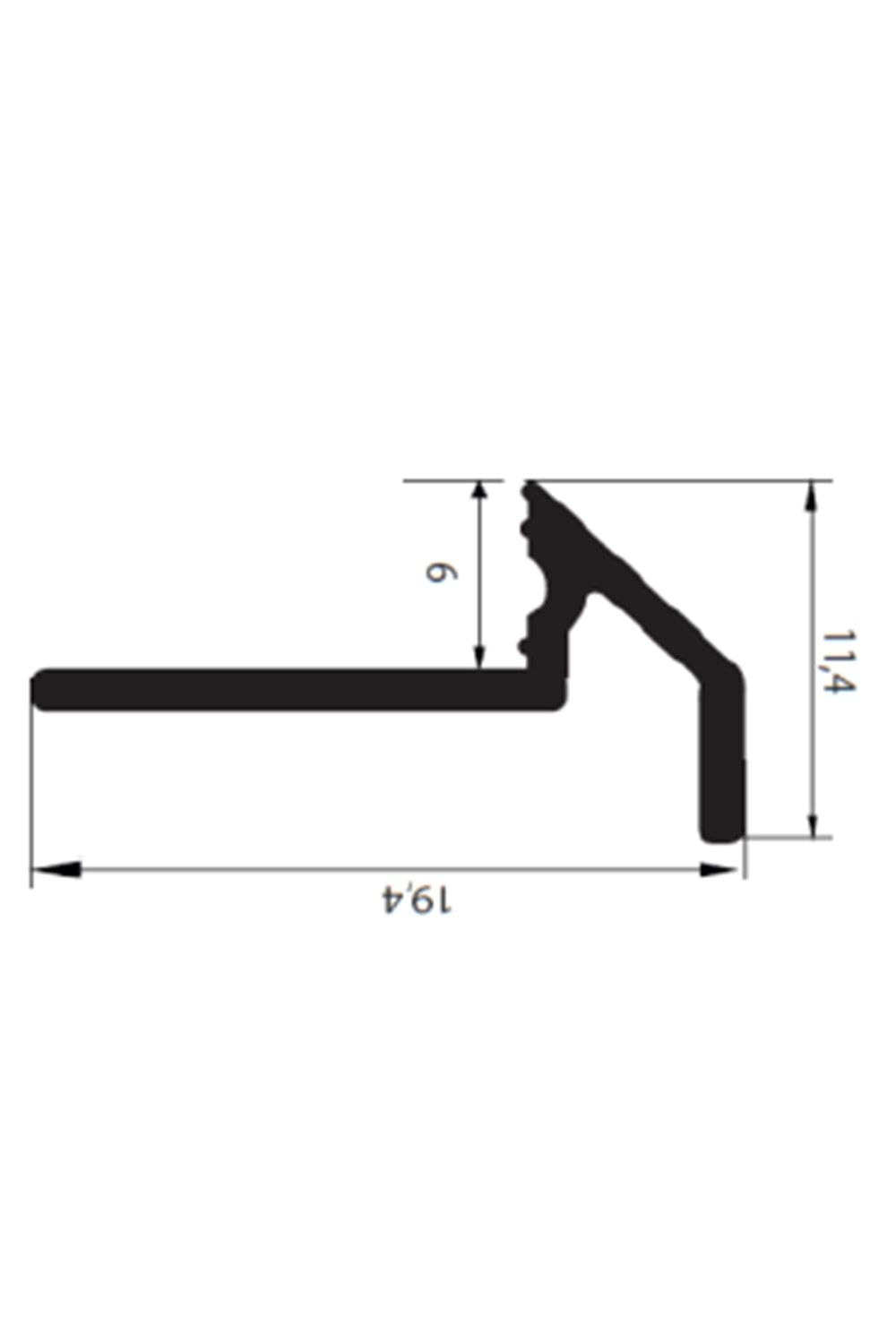 MD-1027 T CAM ÇITASI ELOKSAL PARLAK 3 MT