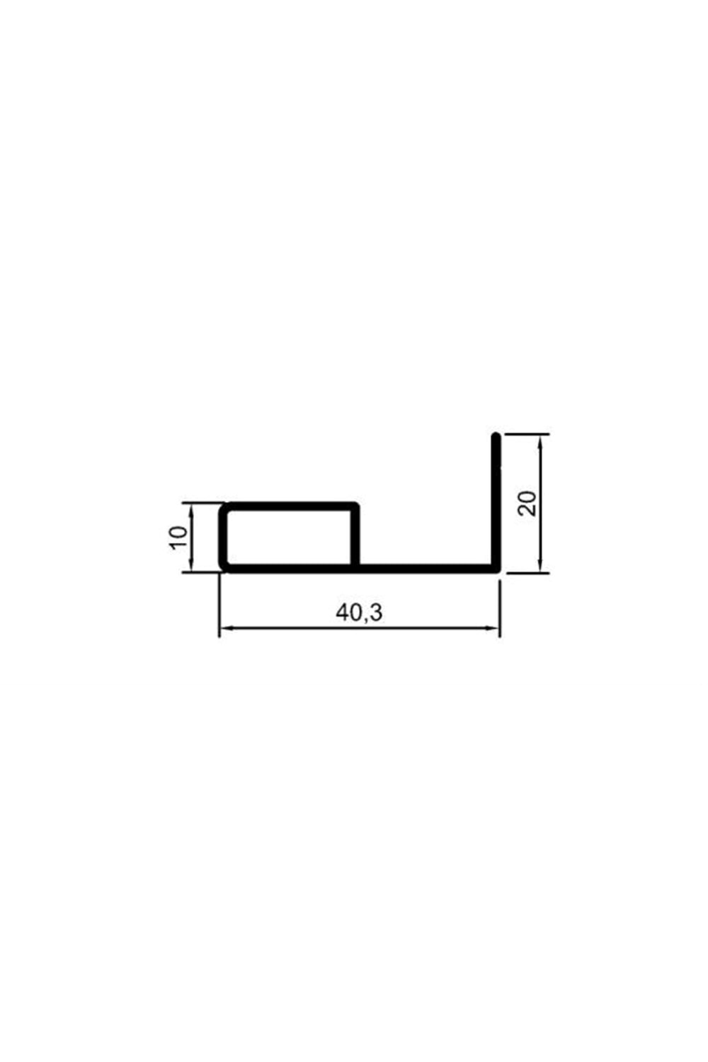 MD-1089 C ALÜMİNYUM BOY KULP 3 MT