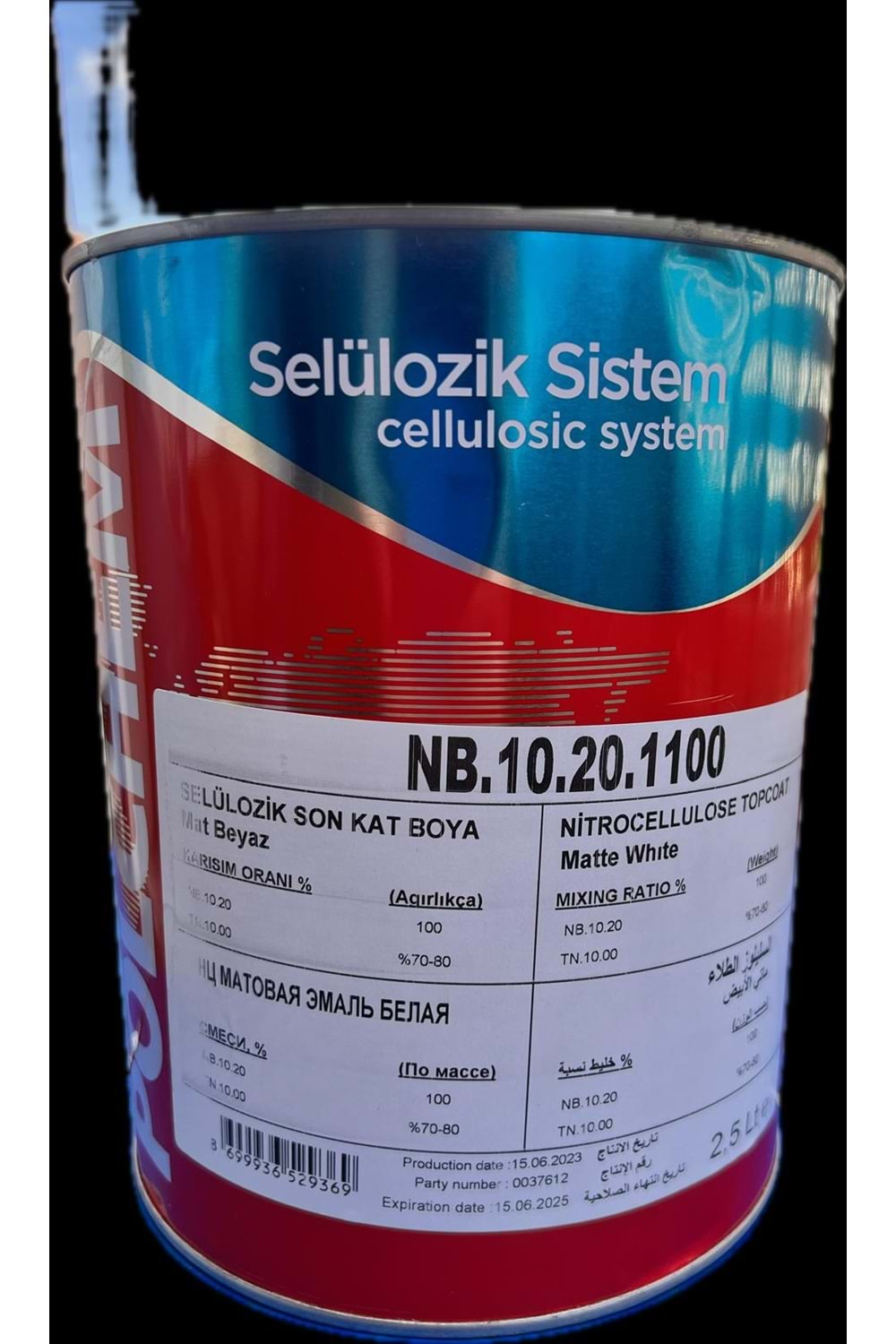 POLCHEM NB10.00 SELÜLOZİK BEYAZ BOYA 2,5 LT