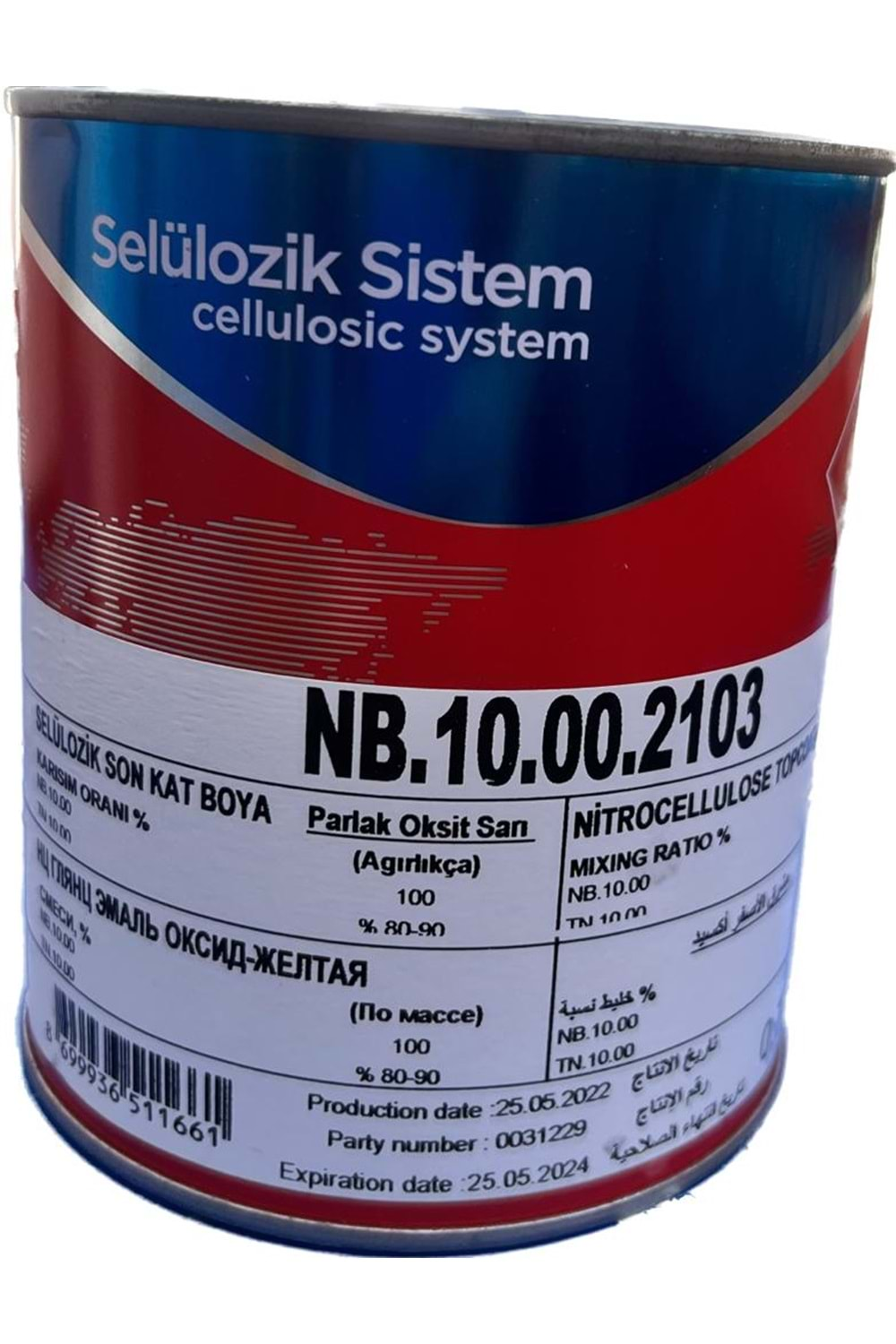 POLCHEM NB10 SELL. OKSİT SARI 0,75 LT