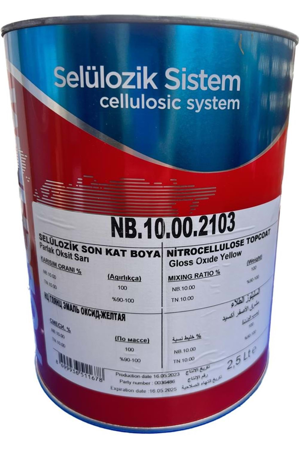 POLCHEM NB10 SELL. OKSİT SARI 2,5 LT