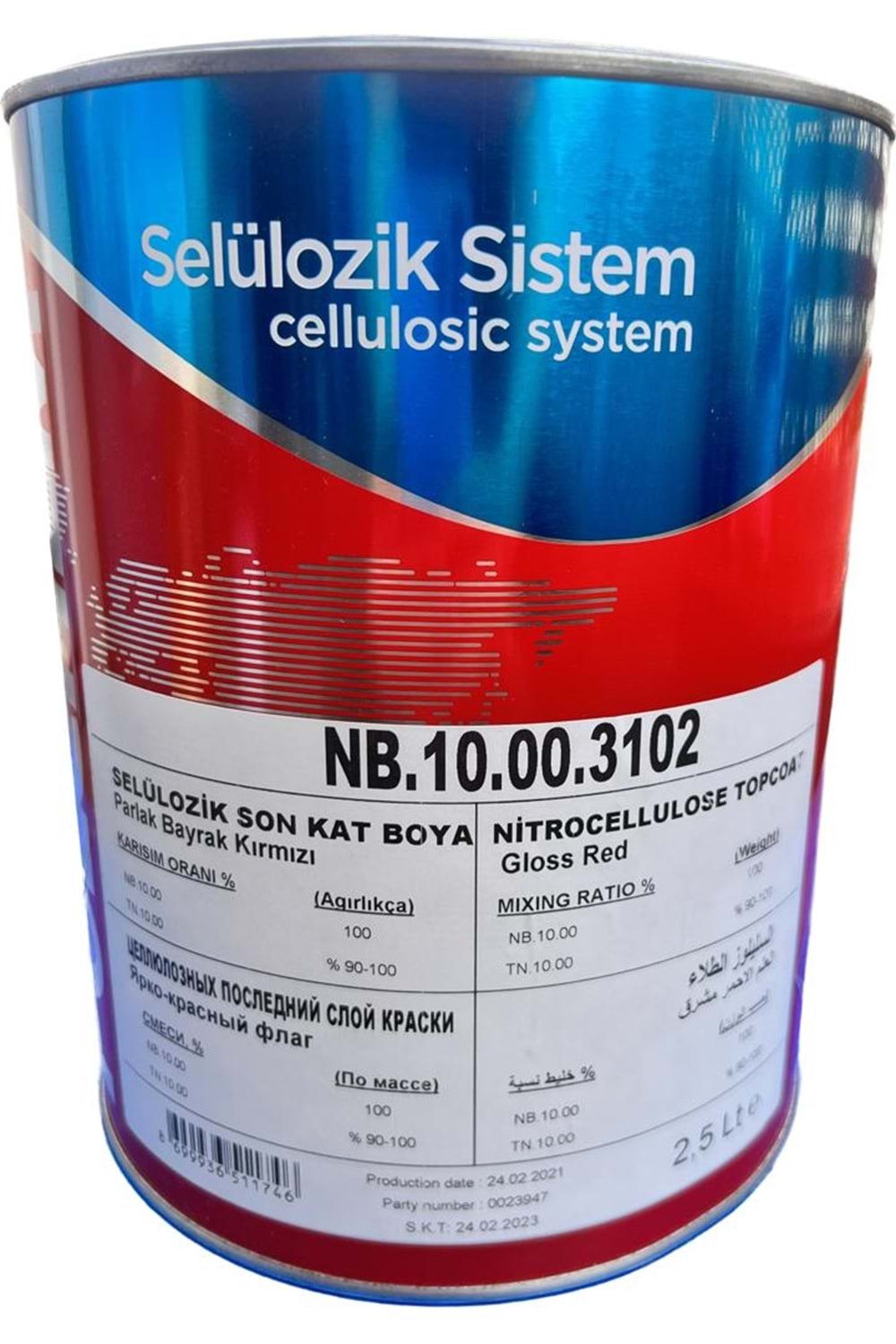 POLCHEM NB10 SELL. BAYRAK KIRMIZI 2,5 LT