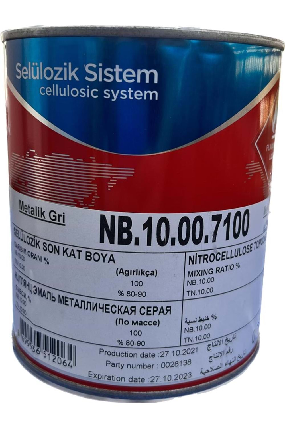 POLCHEM NB10 SELL. METALİK GRİ 0,75 LT