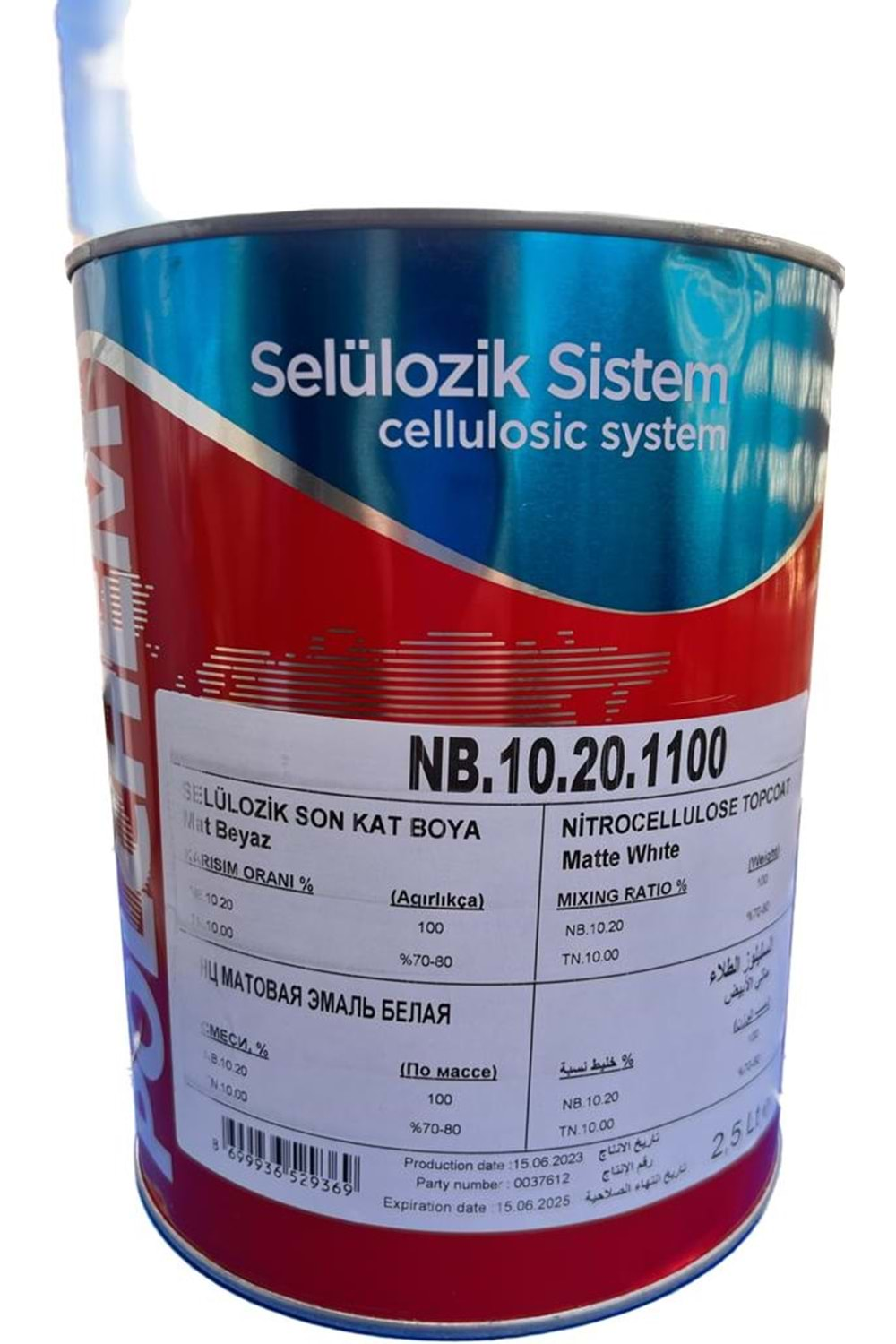 POLCHEM NB10.20 SELL. MAT BEYAZ BOYA 2,5 LT