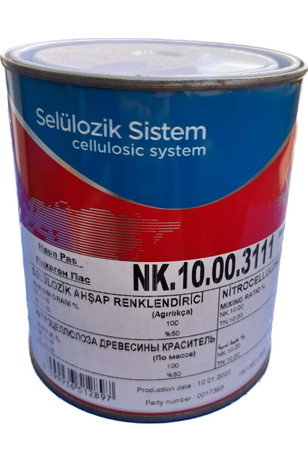 POLCHEM NK10 SELÜLOZİK RENKLİ VERNİK MAUN PAS (3111) 0,85 KG