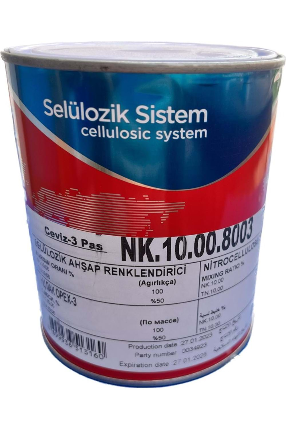 POLCHEM NK10 SELÜLOZİK RENKLİ VERNİK CEVİZ PAS (8003) 3 KG