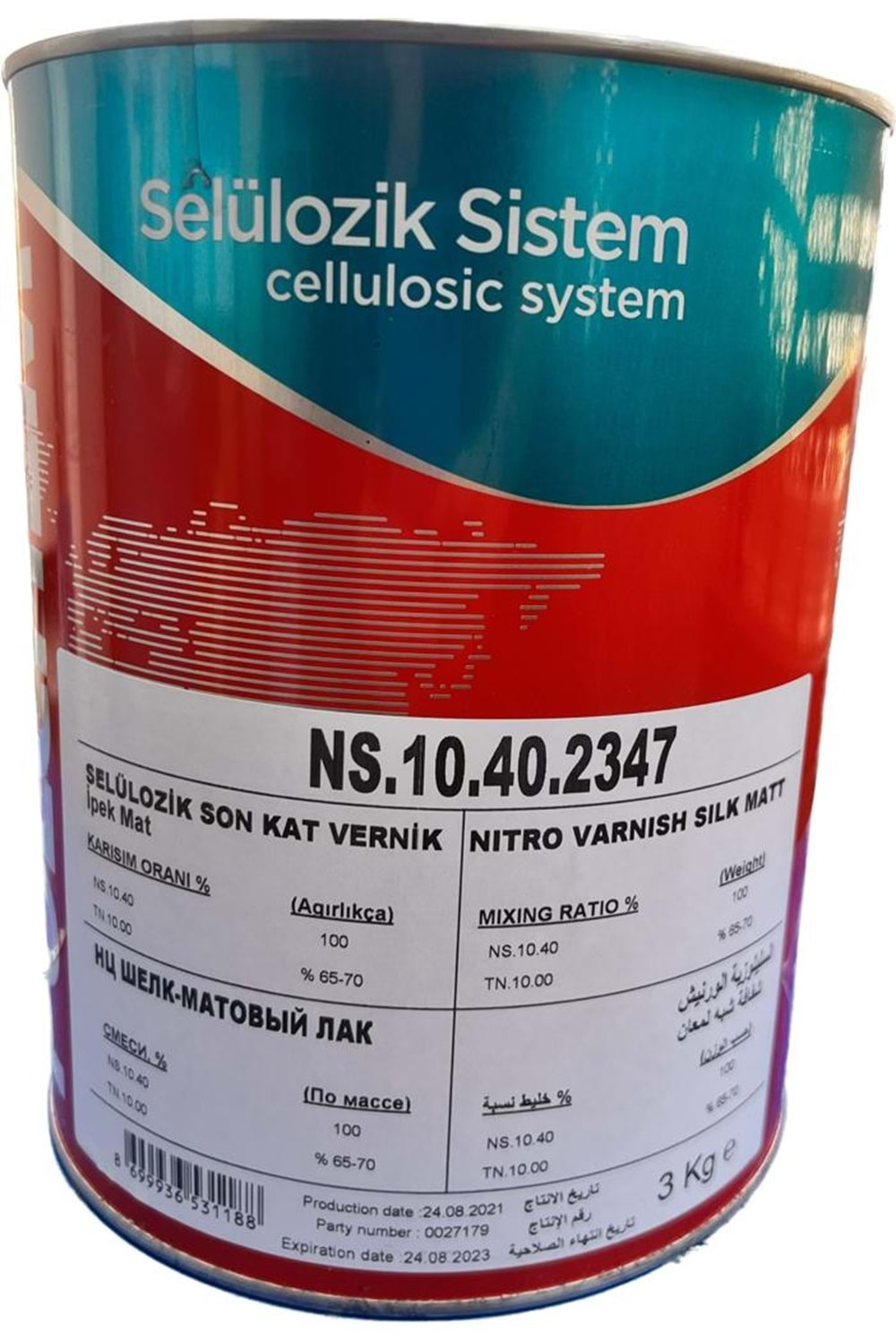 POLCHEM NS10.40 SELÜLOZİK İPEK MAT VERNİK 3 KG