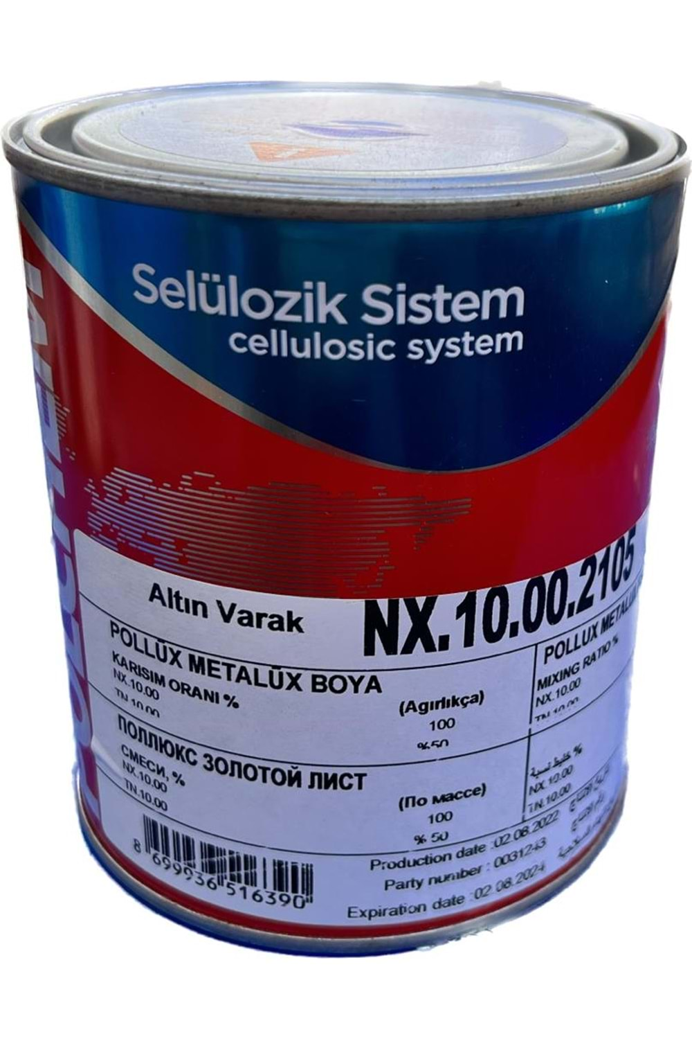 POLCHEM NX10.00.2105 METALÜX ALTIN VARAK 0,75 LT