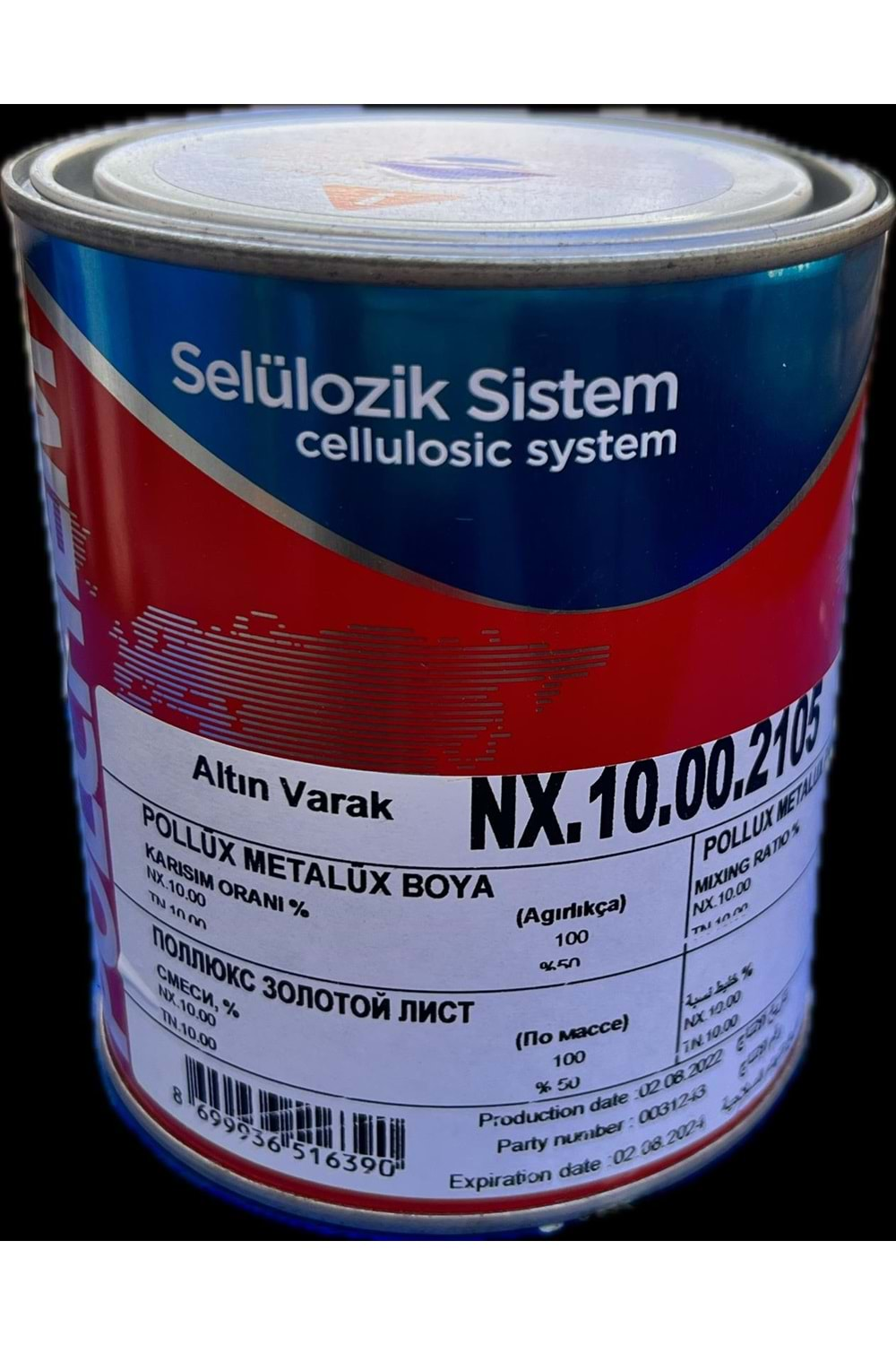 POLCHEM NX10.00.2105 METALÜX ALTIN VARAK 2,5 LT