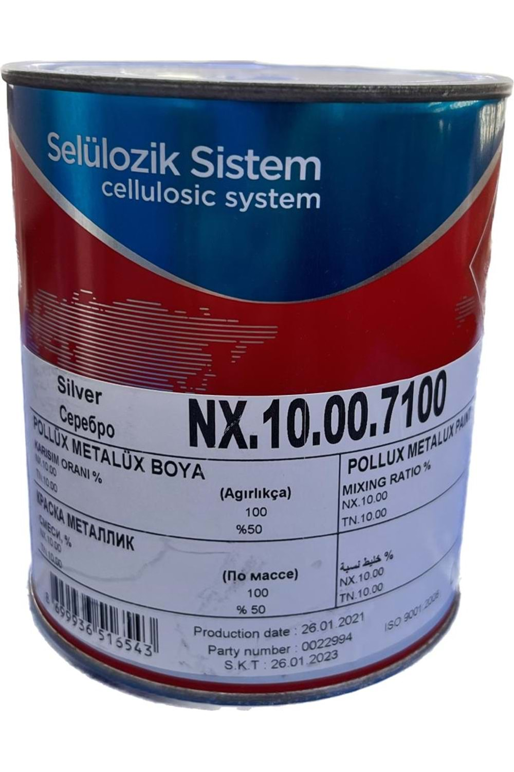 POLCHEM NX10.00.7100 METALÜX SİLVER 0,75 LT