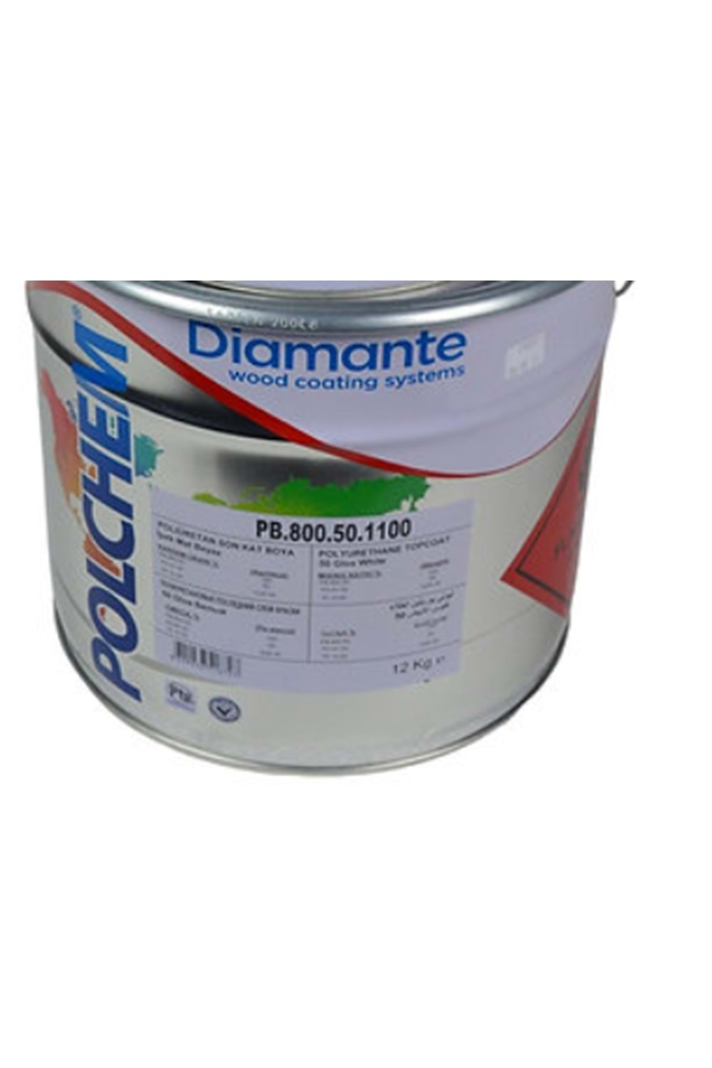 POLCHEM PB800.50 İPEK MAT BEYAZ BOYA 12 KG