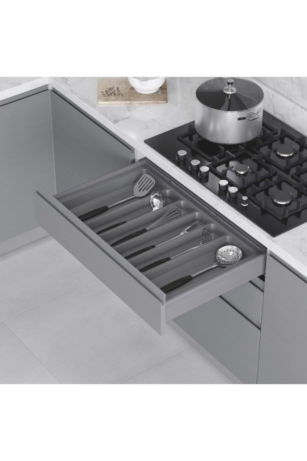 STARAX S-2688-G PLASTİK KEPÇELİK 70 CM GRİ