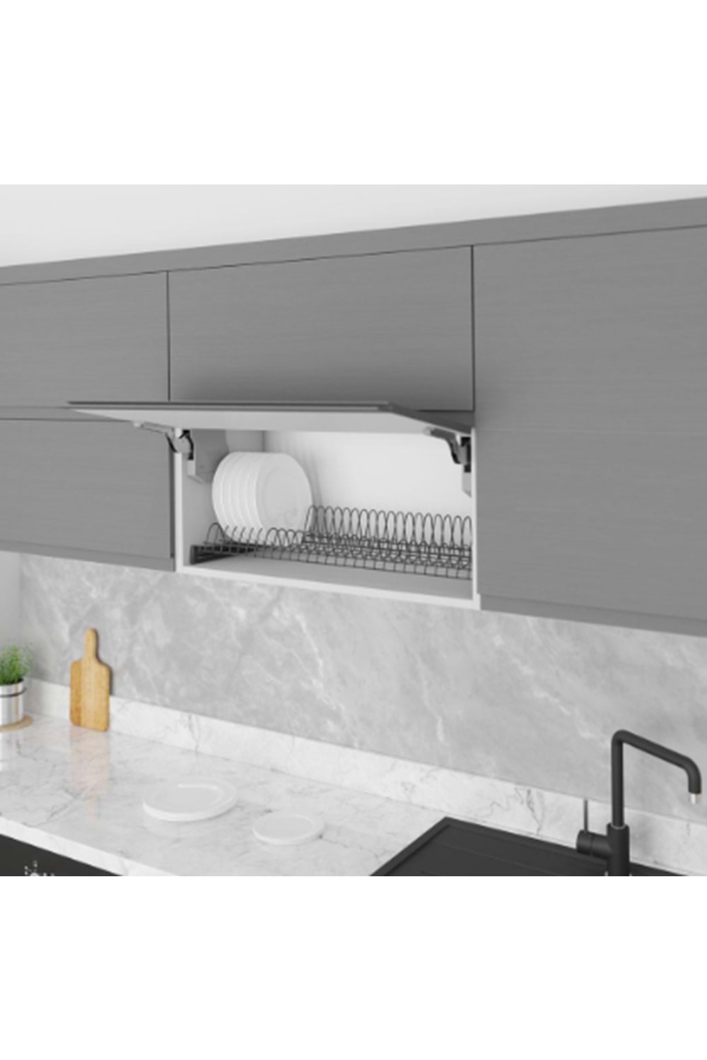 STARAX S-5155-A TABAK RAFI 560-570*270*130 ANTRASİT 60 CM