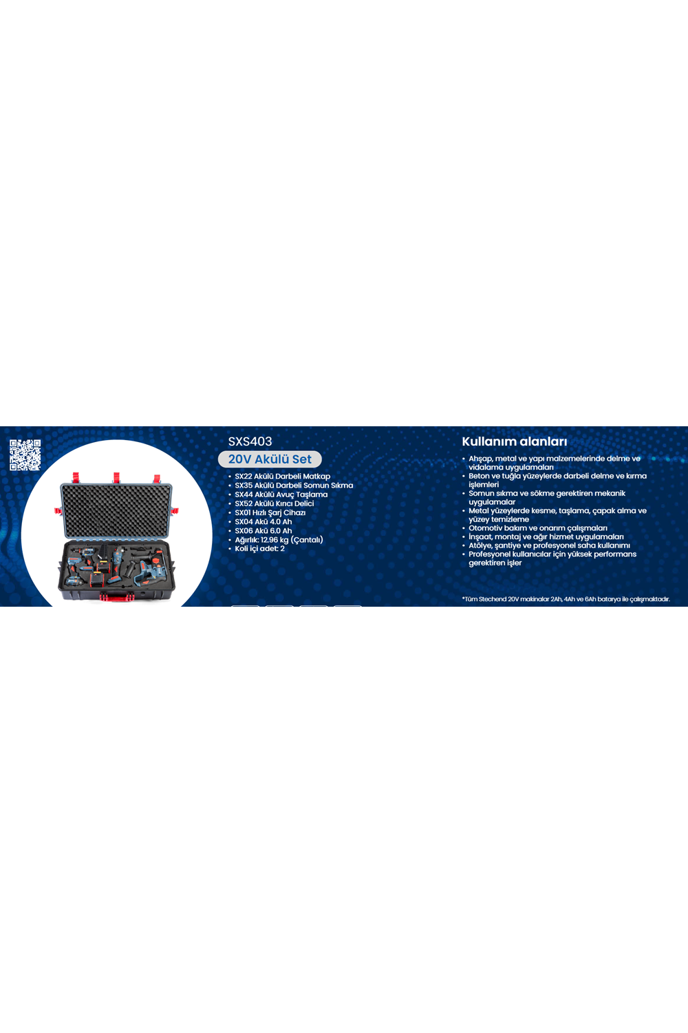 STECHEND SXS403 SET (SX22/35/44/52 1*4 AH-1*6 AH)