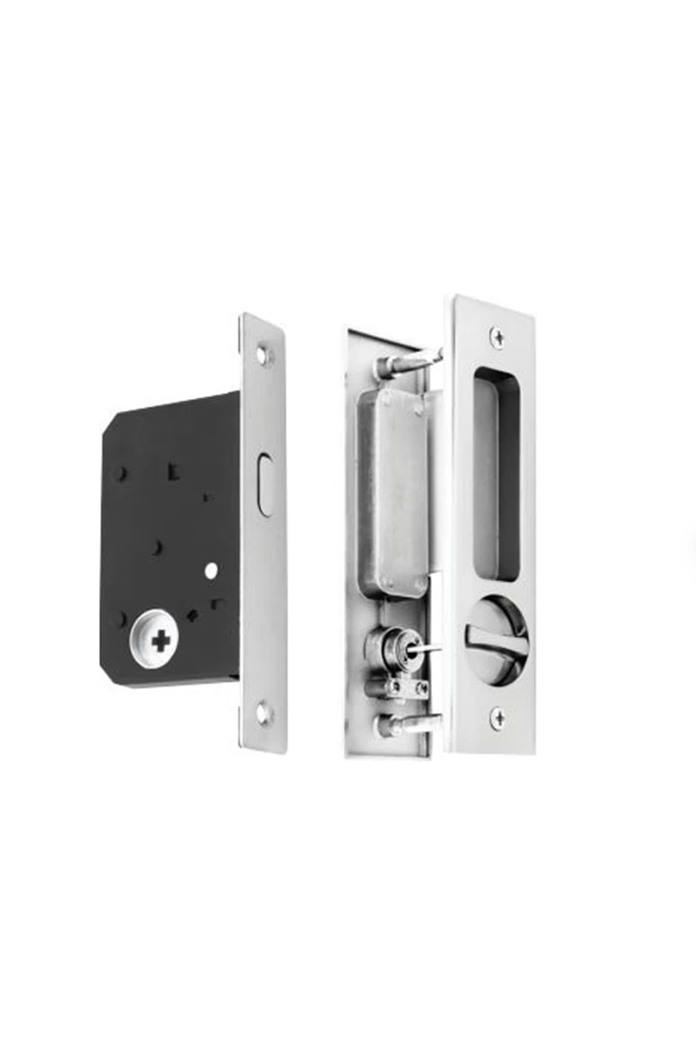 BY SMART DÜŞME DİLLİ NİKEL SATEN WC KAPI KİLİDİ