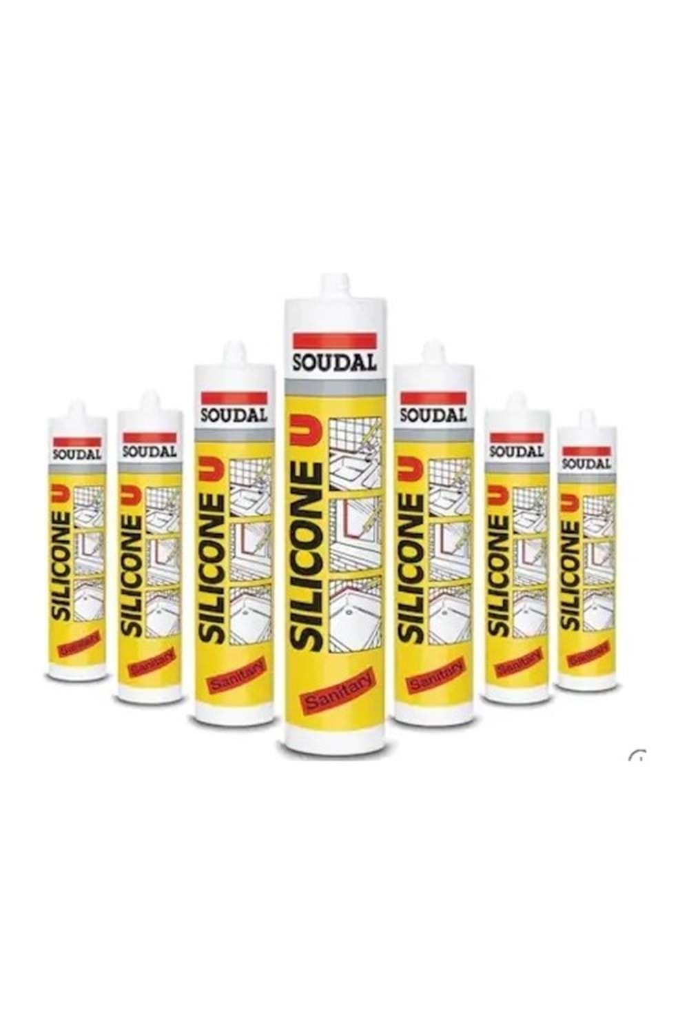 SOUDAL SİLİKON BEYAZ 280 GR (30)