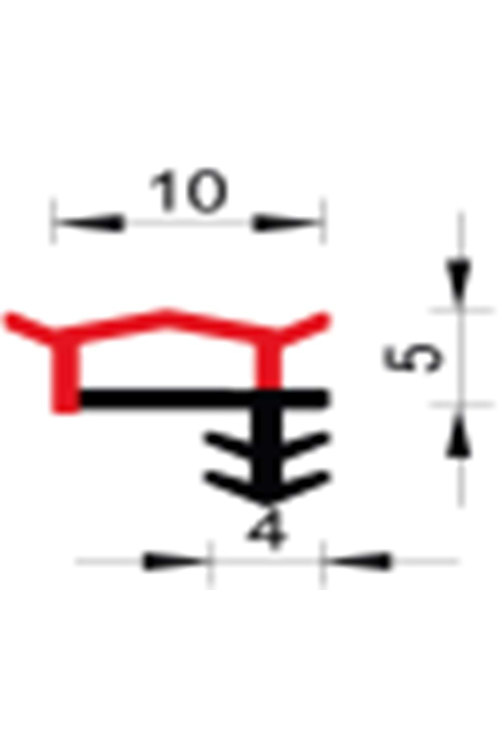 YANDAN TIRNAKLI PİRAMİT YUMUŞAK 10 MM FİTİL KULAKLI DÜZ BEYAZ T-1038 (100 MT)