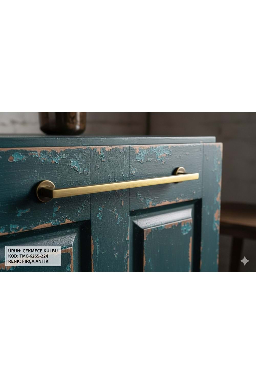 TOMURCUK 6265 224 MM FIRÇA ANTİK KULP