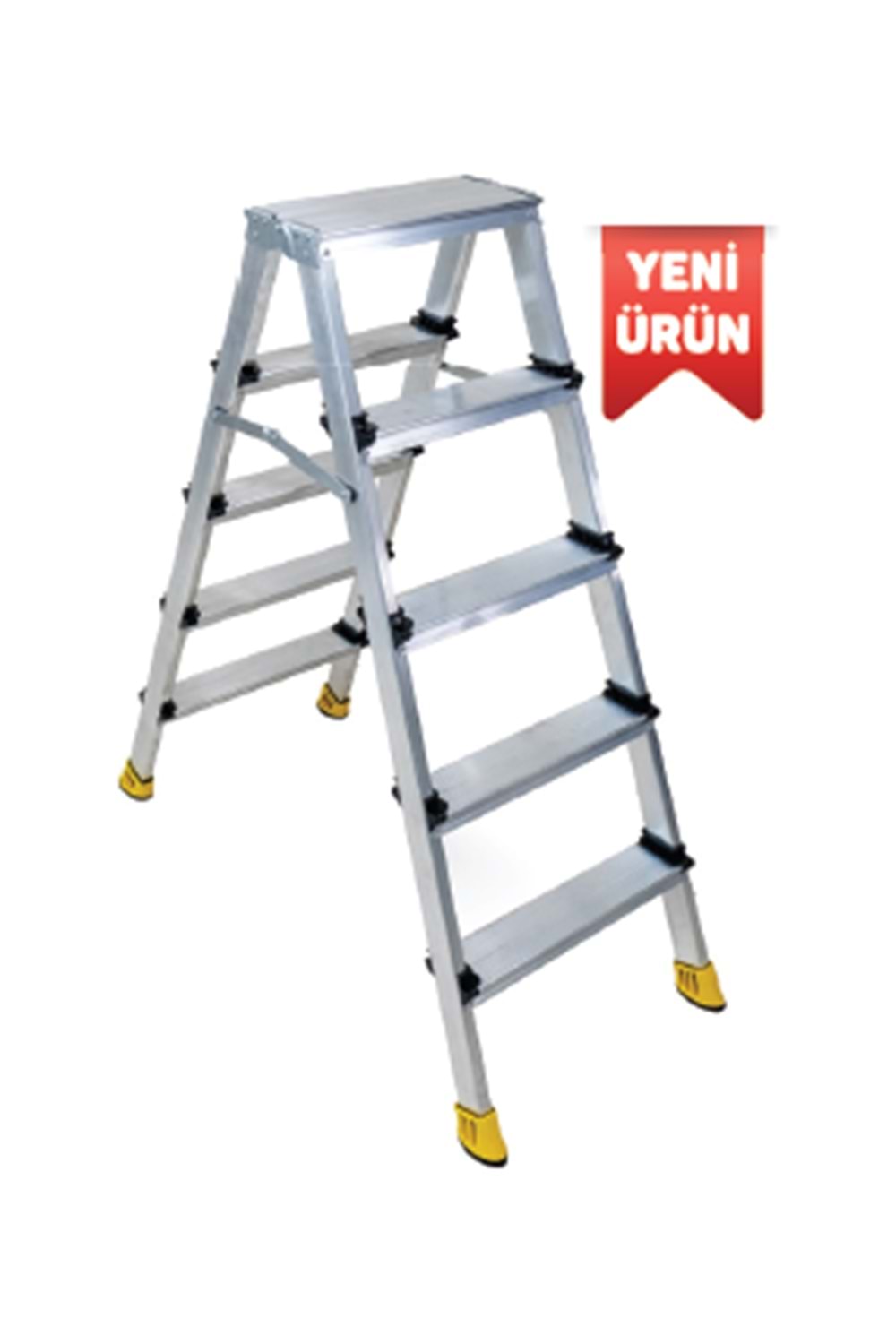 SEÇKİN ÇİFT ÇIKIŞLI ALÜMİNYUM MERDİVEN 4+4
