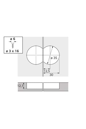 HETTİCH MARKANT DÜŞER KAPAK MENTEŞESİ (HAVUZ KAPAK)