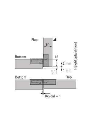 HETTİCH MARKANT DÜŞER KAPAK MENTEŞESİ (HAVUZ KAPAK)