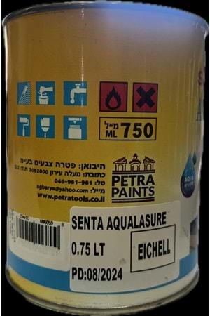 SENTA AQUA LASURE VERNİK EİCHE HELL 0,75 L