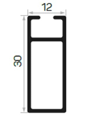 SİYAH DİKDÖRTGEN ASKI BORUSU 3 MT
