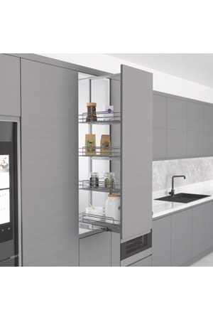 STARAX S-1116-C TELESKOPİK KİLER 4 SEPET 380*510*1100-1250 KROM 45 CM