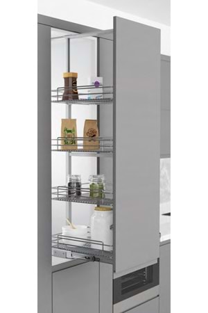 STARAX S-1123-C TELESKOPİK KİLER 4 SEPET 430*510*1250-1400 KROM 50 CM